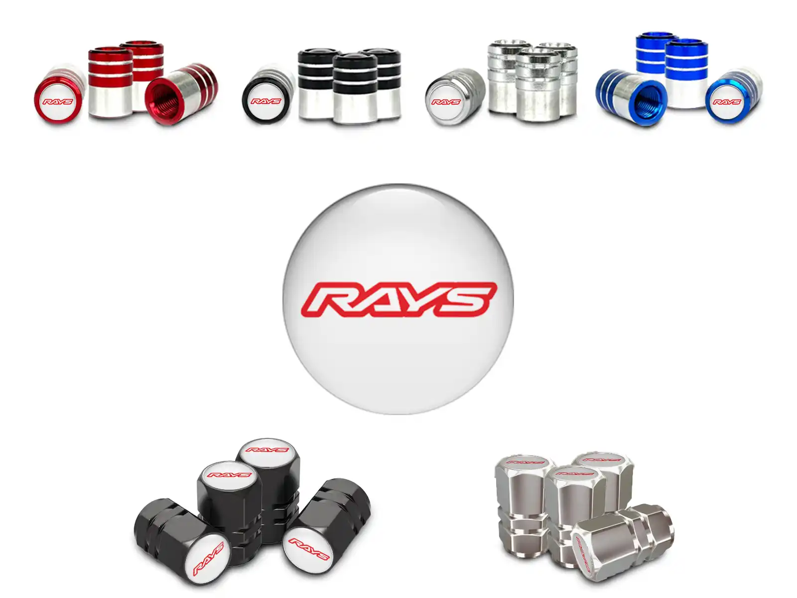 Rays Cappelli valvola Auto Design Racing